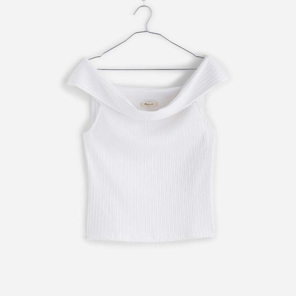 Ribbed Off-the-Shoulder Top Madewell Small